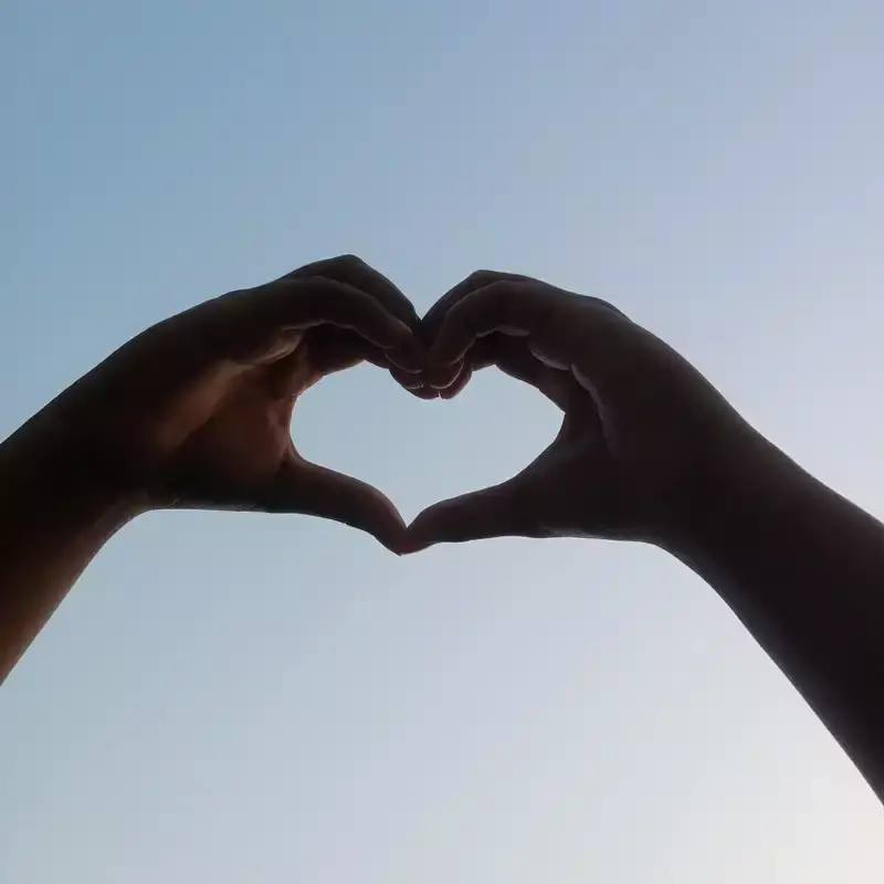 cœur avec les mains